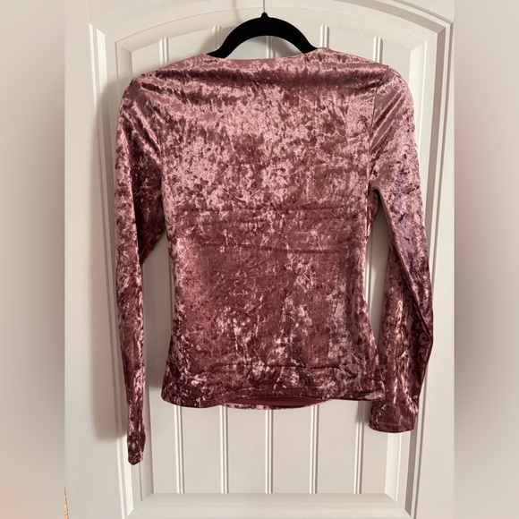 Express Crushed Velvet Top - Picture 2 of 4
